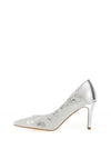 Kate Appleby Colne Pointed Toe Court Shoes, Chrome Marble