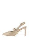 Kate Appleby Cuxham Diamante Buckle Heeled Shoes, Gold Shimmer