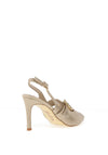 Kate Appleby Cuxham Diamante Buckle Heeled Shoes, Gold Shimmer