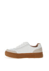 Drilleys Eighty Fleece Lined Platform Trainers, Flawless White