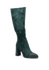 Kate Appleby Edgware Embellished Knee-High Boots, Emerald Green