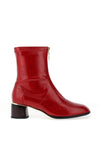 Kate Appleby Greenhill Zip Detail Heeled Boots, Red