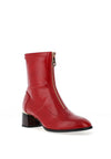 Kate Appleby Greenhill Zip Detail Heeled Boots, Red