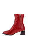 Kate Appleby Greenhill Zip Detail Heeled Boots, Red