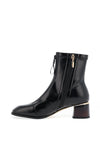 Kate Appleby Greenhill Front Tape Zip Heeled Boots, Black