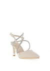 Kate Appleby Hursley Criss Cross Diamante Strapped High Heels, Nude