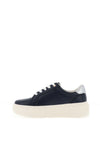 Kate Appleby Arncott Leather Platform Trainers, Sapphire