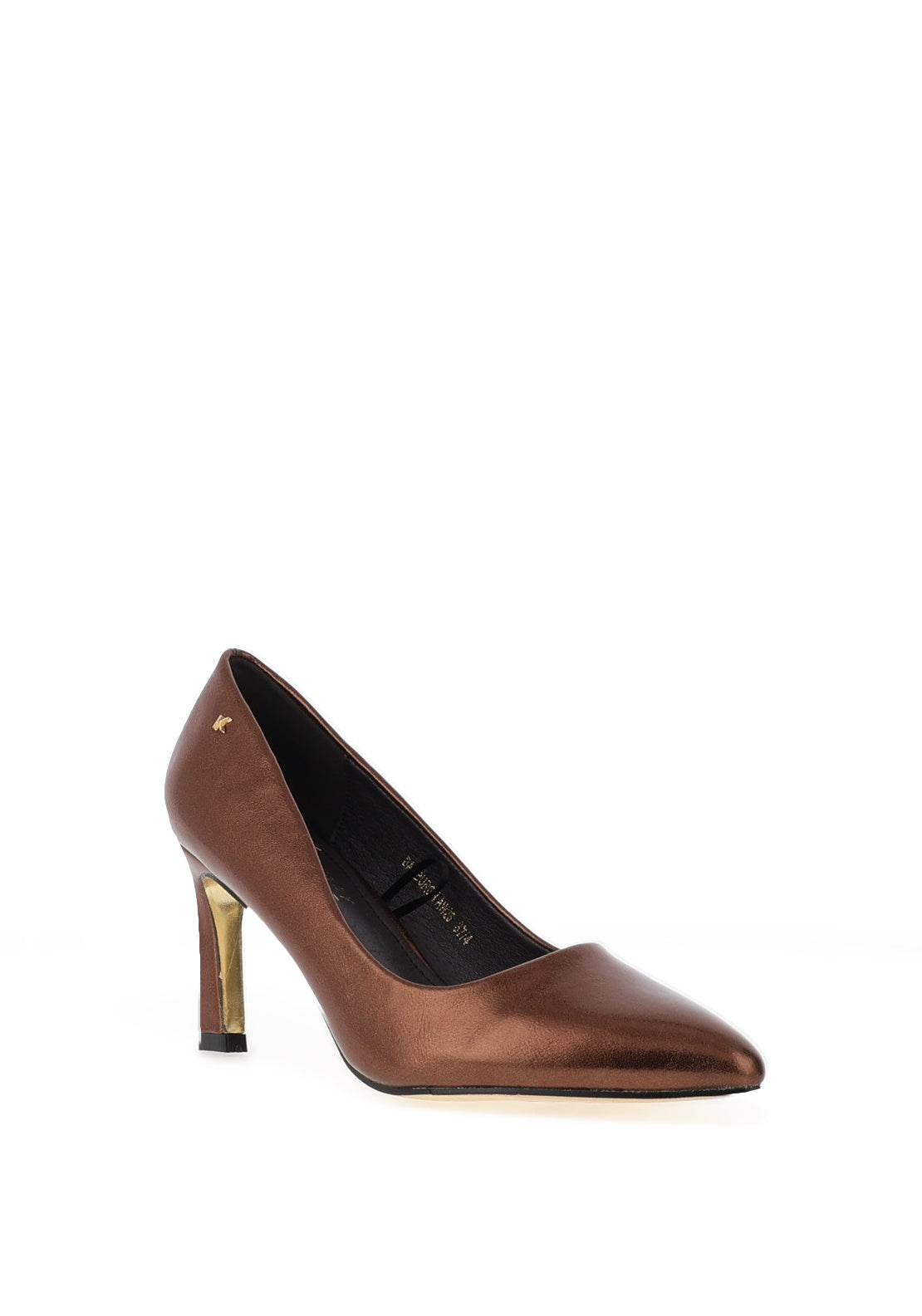 Kate Appleby Bamburgh Pointed Toe Court Shoe, Bronze