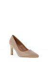 Kate Appleby Bamburgh Pointed Toe Court Shoe, Beige