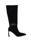Kate Appleby Comberton Faux Suede Knee High Sock Boots, Black