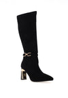 Kate Appleby Comberton Faux Suede Knee High Sock Boots, Black
