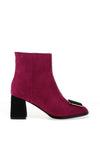 Kate Appleby Drayton Faux Suede Heeled Ankle Boots, Pink