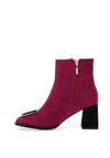 Kate Appleby Drayton Faux Suede Heeled Ankle Boots, Pink