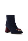 Kate Appleby Drayton Faux Suede Heeled Ankle Boots, Navy