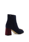 Kate Appleby Drayton Faux Suede Heeled Ankle Boots, Navy