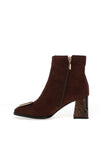Kate Appleby Drayton Faux Suede Heeled Ankle Boots, Brown