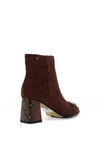 Kate Appleby Drayton Faux Suede Heeled Ankle Boots, Brown