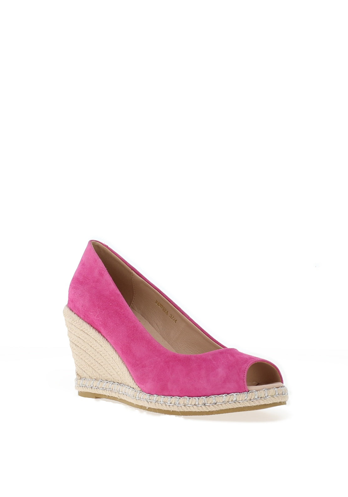 Kate Appleby Eastrea Faux Animal Printed Peep Toe Wedge Sandals, Magenta