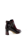 Kate Appleby Eltisley Buckle Detail Leather Heeled Ankle Boot, Wine