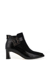 Kate Appleby Eltisley Buckle Detail Leather Heeled Ankle Boot, Black