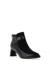 Kate Appleby Eltisley Buckle Detail Leather Heeled Ankle Boot, Black