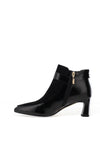 Kate Appleby Eltisley Buckle Detail Leather Heeled Ankle Boot, Black