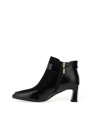 Kate Appleby Eltisley Buckle Detail Leather Heeled Ankle Boot, Black
