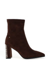Kate Appleby Lonstowe Faux Suede Heeled Ankle Boots, Brown