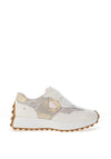 Kate Appleby Tandinas Leather Floral Printed Trainers, Sugar Maple