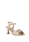 Kate Appleby Thoresby Dot Print Heeled Sandals, Silver