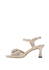 Kate Appleby Thoresby Dot Print Heeled Sandals, Silver