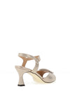 Kate Appleby Thoresby Dot Print Heeled Sandals, Silver