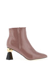 Kate Appleby Leiston Patent Geo Ankle Boot, Rosewood
