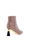 Kate Appleby Leiston Patent Geo Ankle Boot, Rosewood