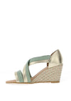 Kate Appleby Lerwick Wedged Sandals, Lichen Split