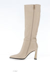 Kate Appleby Maghull Heeled Knee High Ankle Boots, Cream