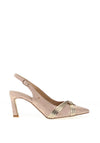 Kate Appleby Newent Pointed Toe Knot Heeled Shoes, Gold Splash