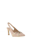 Kate Appleby Newent Pointed Toe Knot Heeled Shoes, Gold Splash