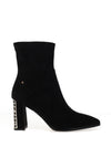 Kate Appleby Lonstowe Faux Suede Heeled Ankle Boots, Black
