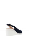 Kate Appleby Pembroke Sling Back Faux Suede Wedged Sandals, Sapphire