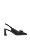 Kate Appleby Perthshire Bow Bloch Heel Shoes, Sapphire