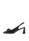 Kate Appleby Perthshire Bow Bloch Heel Shoes, Sapphire