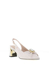 Kate Appleby Perthshire Bow Bloch Heel Shoes, Snow
