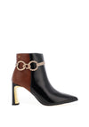 Kate Appleby Raygate Heeled Ankle Boot, Black & Tan