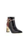 Kate Appleby Raygate Heeled Ankle Boot, Black & Tan