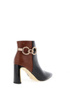 Kate Appleby Raygate Heeled Ankle Boot, Black & Tan