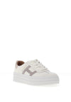 Drilleys Sixty Eight Suede Platform Trainers, Frosted White