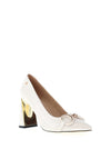 Kate Appleby Skipton Pointed Toe Heeled Shoe, Pearl