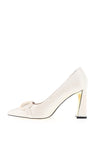 Kate Appleby Skipton Pointed Toe Heeled Shoe, Pearl