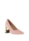 Kate Appleby Southall Croc Print Heeled Shoe, Blush